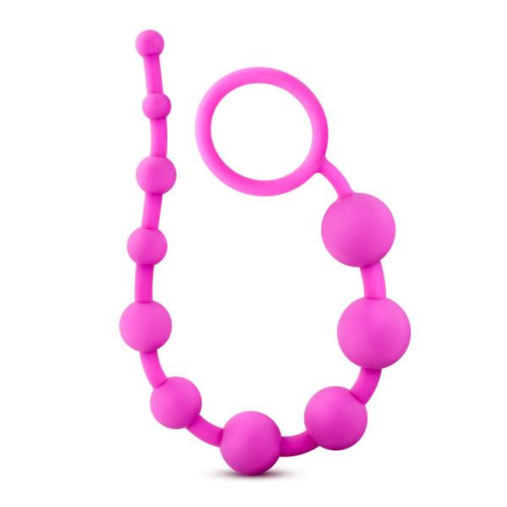 Luxe Silicone 10 Beads - Pink