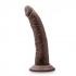 Au Naturel Jack 7 Inch Dildo - Chocolate