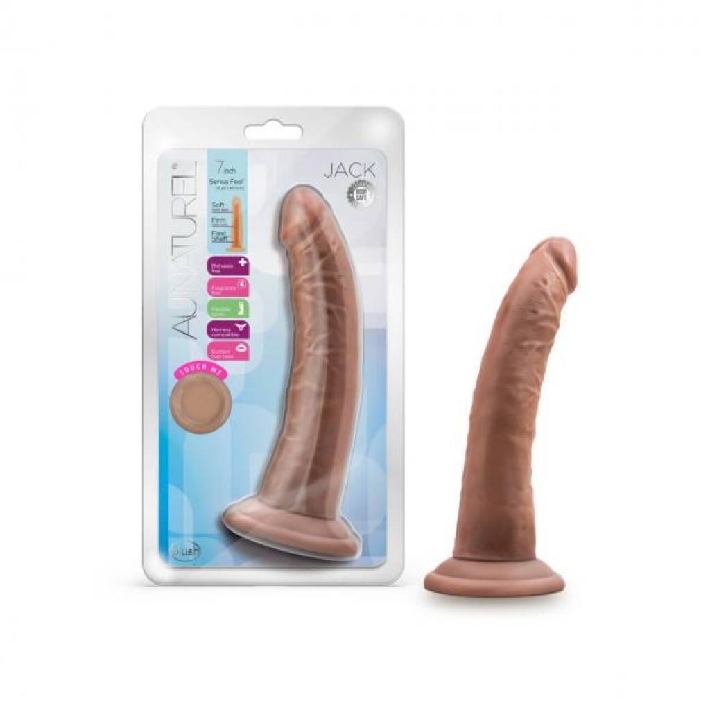 Au Naturel Jack 7in Dildo - Mocha