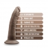 Dr. Skin Plus 7in Poseable Dildo - Chocolate