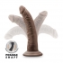 Dr. Skin Plus 7in Poseable Dildo - Chocolate