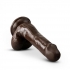 Dr. Skin Plus 6in Poseable Dildo - Chocolate