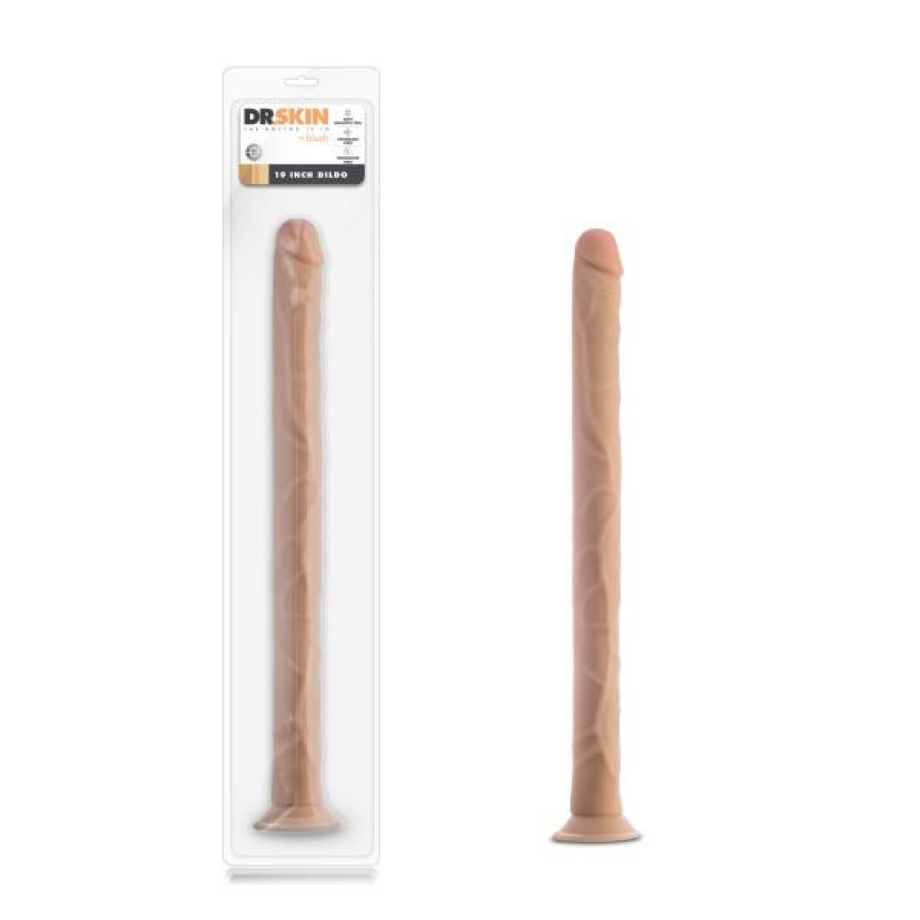 Dr. Skin 19in Dildo - Beige