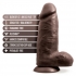 Au Naturel Chub 10in Dildo - Chocolate