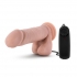 Premium Vibrating Realistic Dildo - 8 Inches Beige