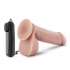 Premium Vibrating Realistic Dildo - 8 Inches Beige