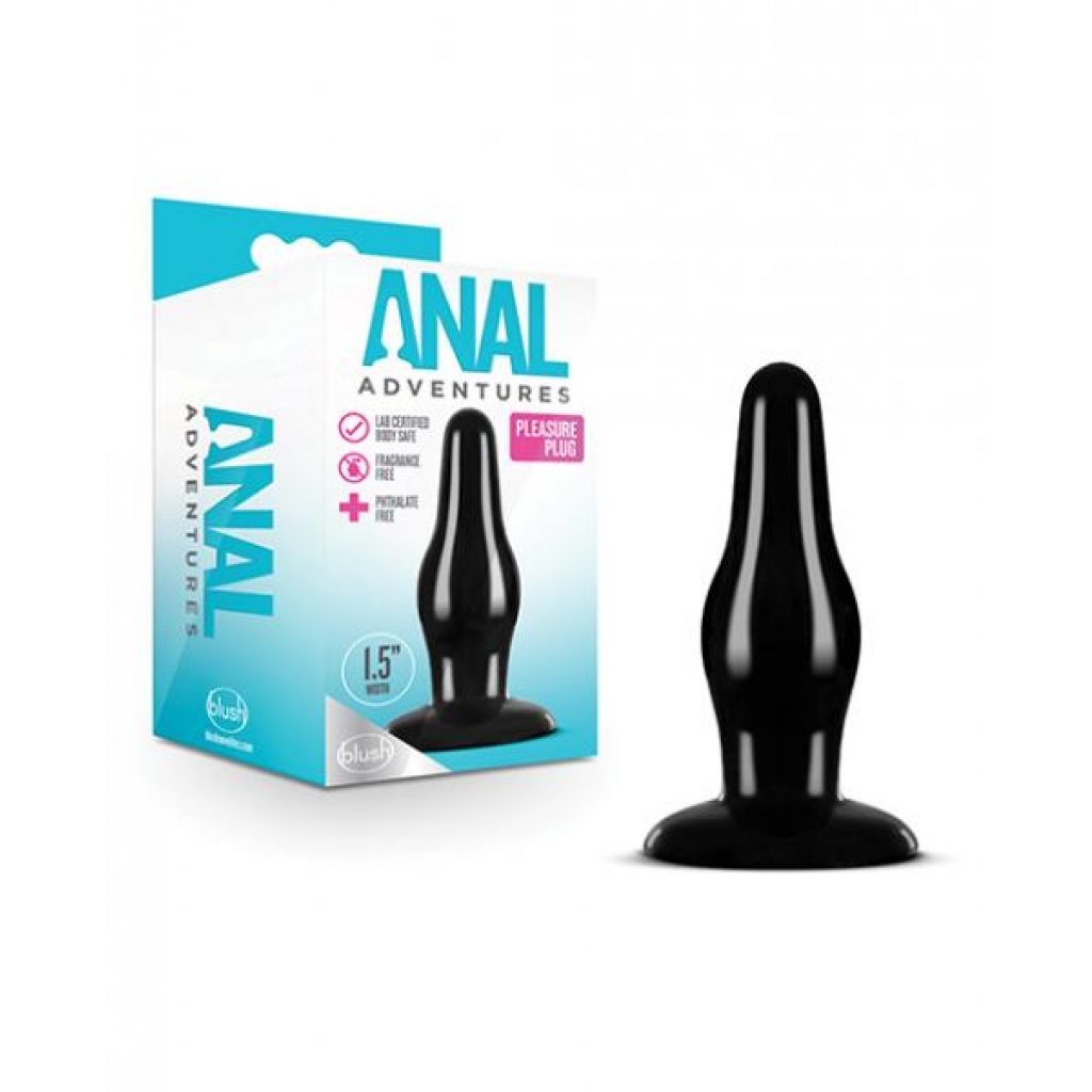 Anal Adventures Pleasure Plug - Black