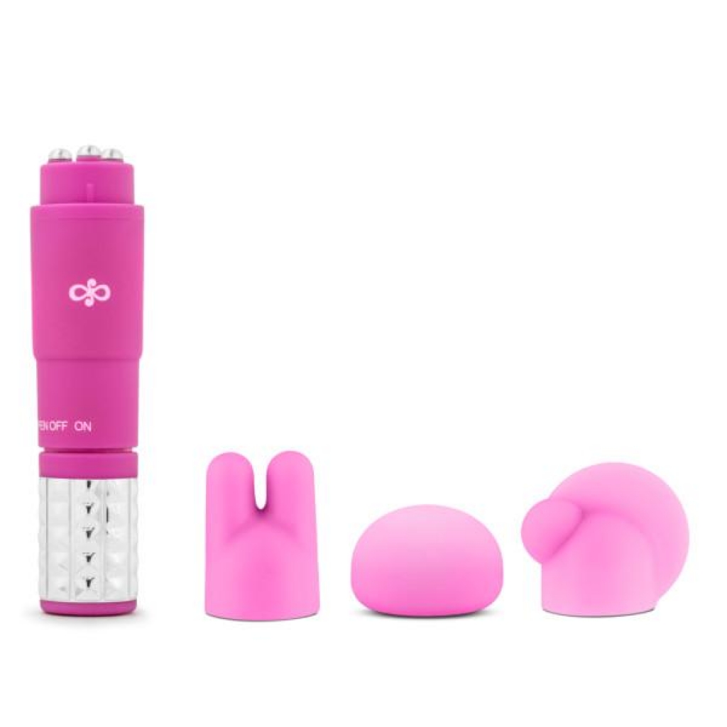 Revitalize Massage Kit with 3 Silicone Attachments - Pink