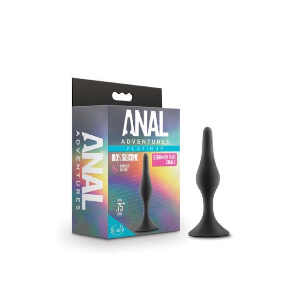 Anal Adventures Beginner Anal Plug - Small - Black