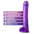 B Yours Plus Hefty N Hung Dildo - Purple