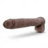 Au Naturel Daddy 14 inches Dildo - Chocolate Brown