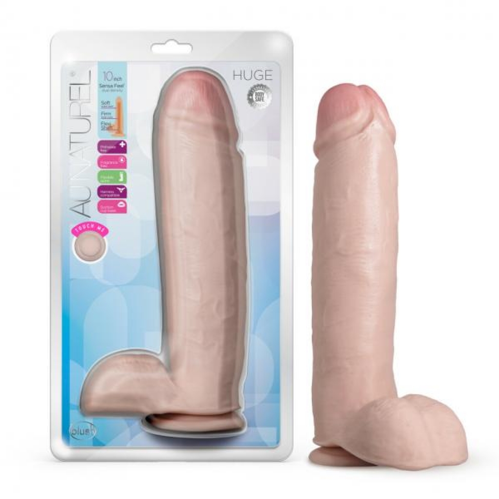 Au Naturel Huge 10in Dildo - Vanilla