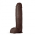 Au Naturel Huge 10in Dildo - Chocolate