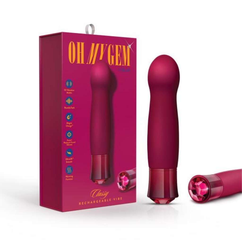 Oh My Gem Classy Garnet Red Vibrator