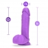 Neo Dual Density Dildo - 8in Neon Purple