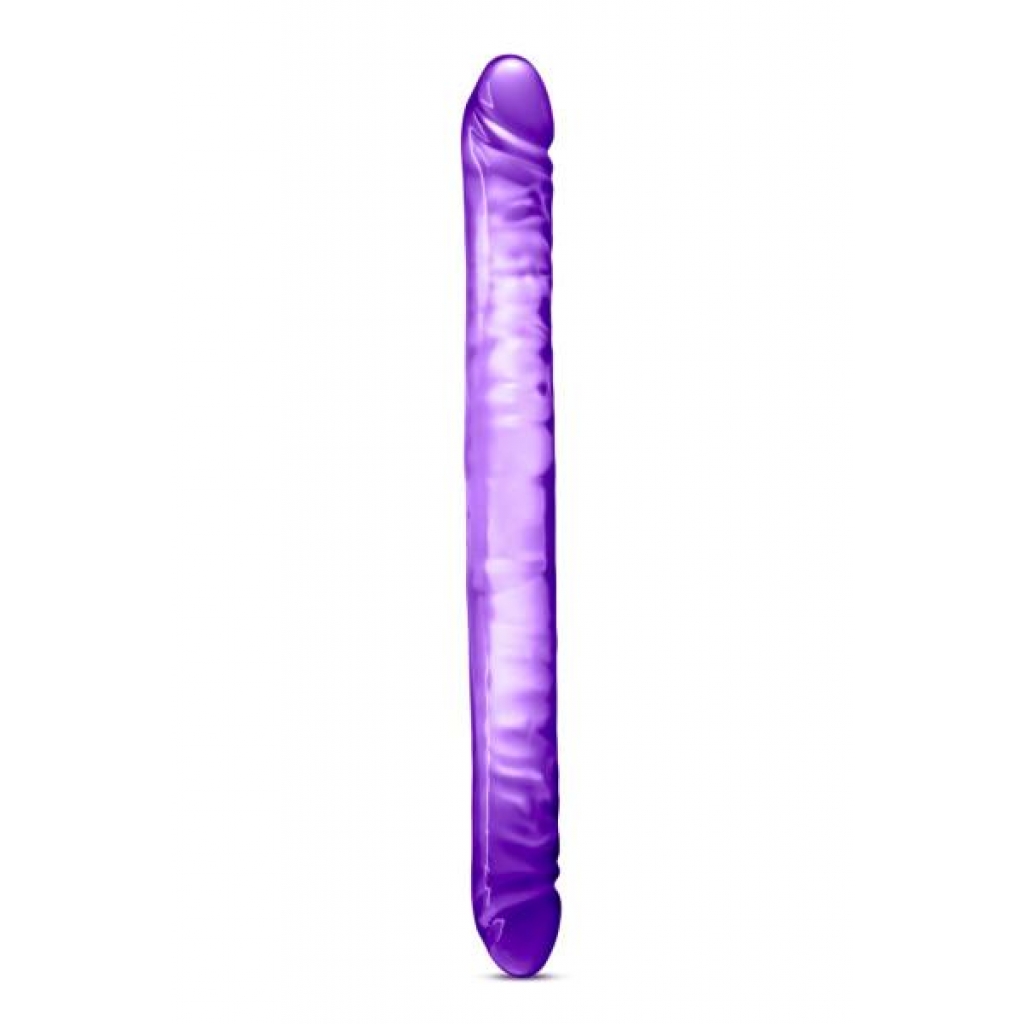 Blush Novelties B Yours Double Dildo - 18 Inches - Purple