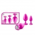 Bling Plugs Training Kit - Pink with White Gems