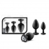 Bling Plugs Training Kit - Black with White Gems