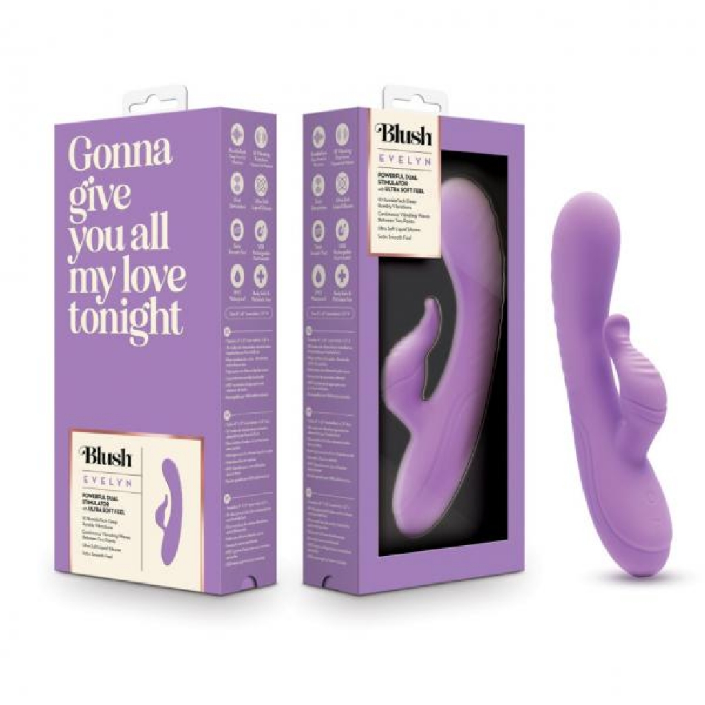 Blush Evelyn Purple Rabbit Vibrator