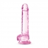 Naturally Yours 7in Rose Crystalline Dildo