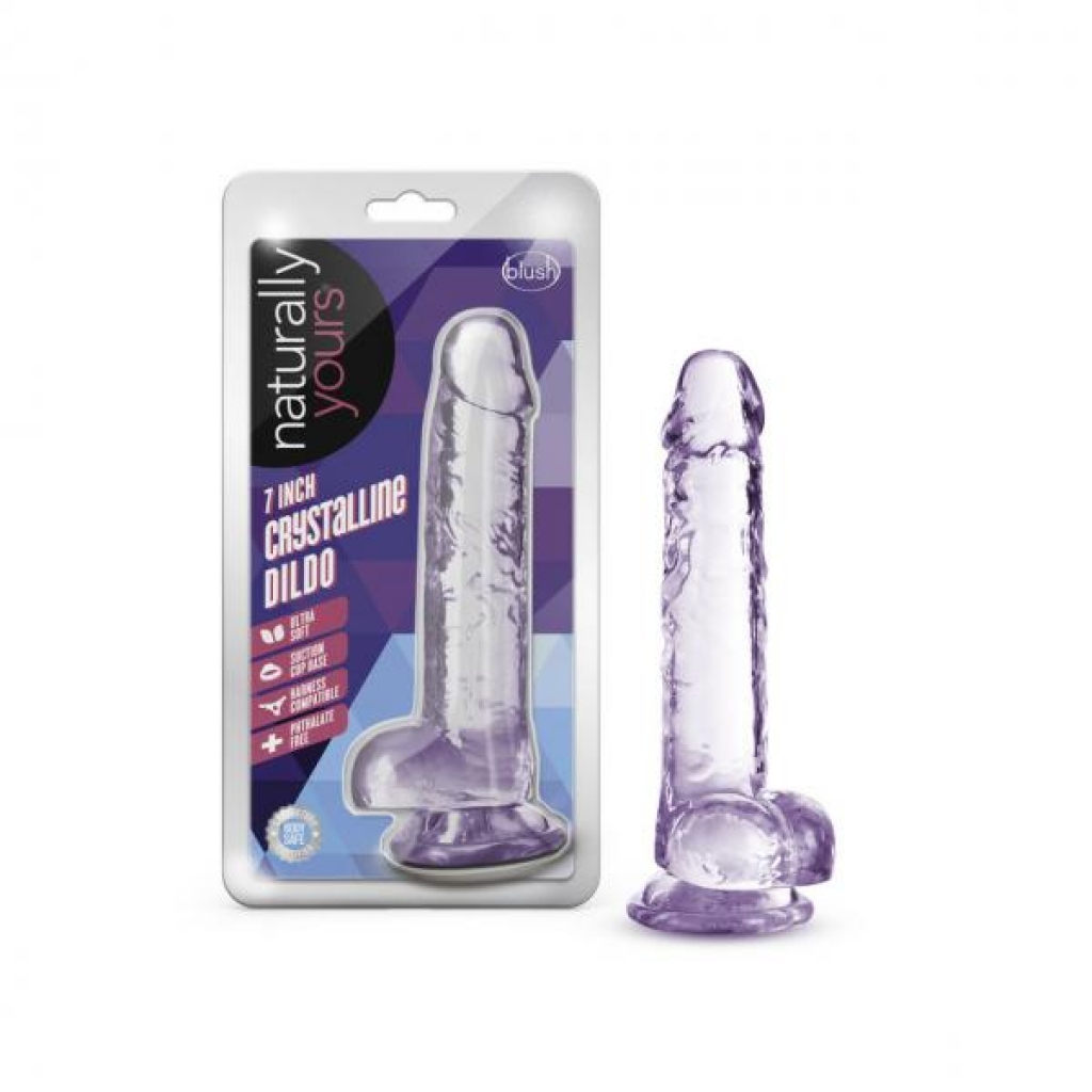 Naturally Yours 7 Inch Amethyst Crystalline Dildo