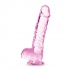 Naturally Yours 6 inches Rose Crystalline Dildo