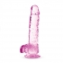 Naturally Yours 6 inches Rose Crystalline Dildo