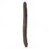 Dr. Skin 16 Inches Double Dildo Chocolate Brown