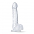 B Yours Diamond Quartz Realistic Dildo - Clear