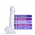 B Yours Diamond Quartz Realistic Dildo - Clear