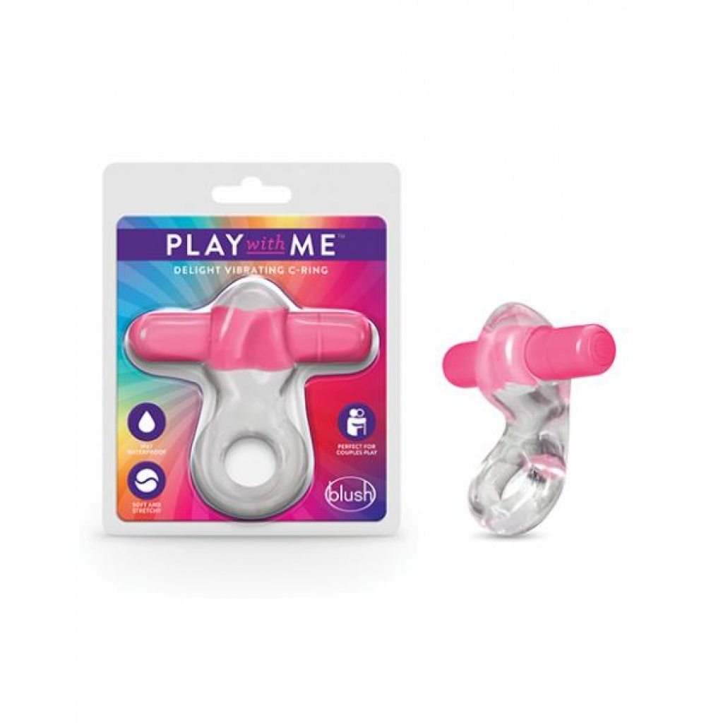 Play With Me Delight Vibrating C-ring - Pink