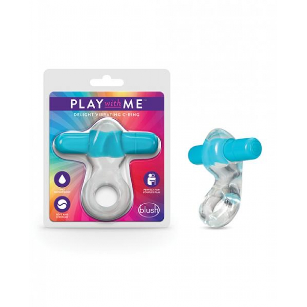 Play With Me Delight: Vibrating C-ring Blue