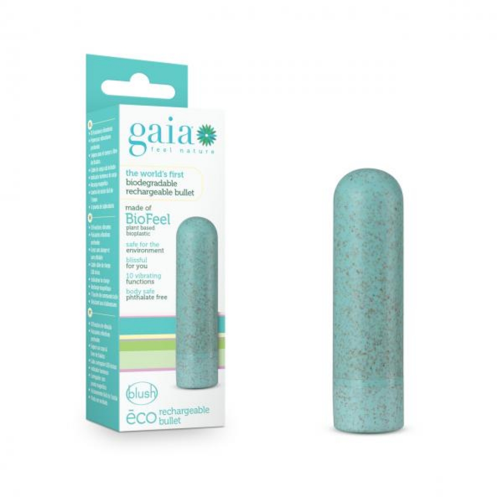 Gaia Eco Rechargeable Bullet - Aqua