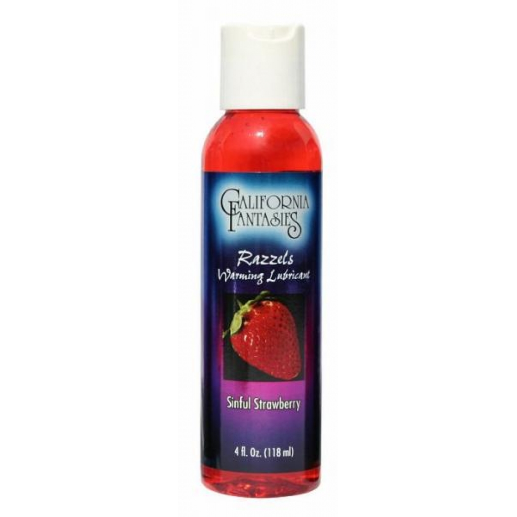 Razzels Strawberry Warming Lube - Deliciously Fun 4 oz