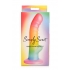 Simply Sweet 6.5in Ribbed Rainbow Dildo