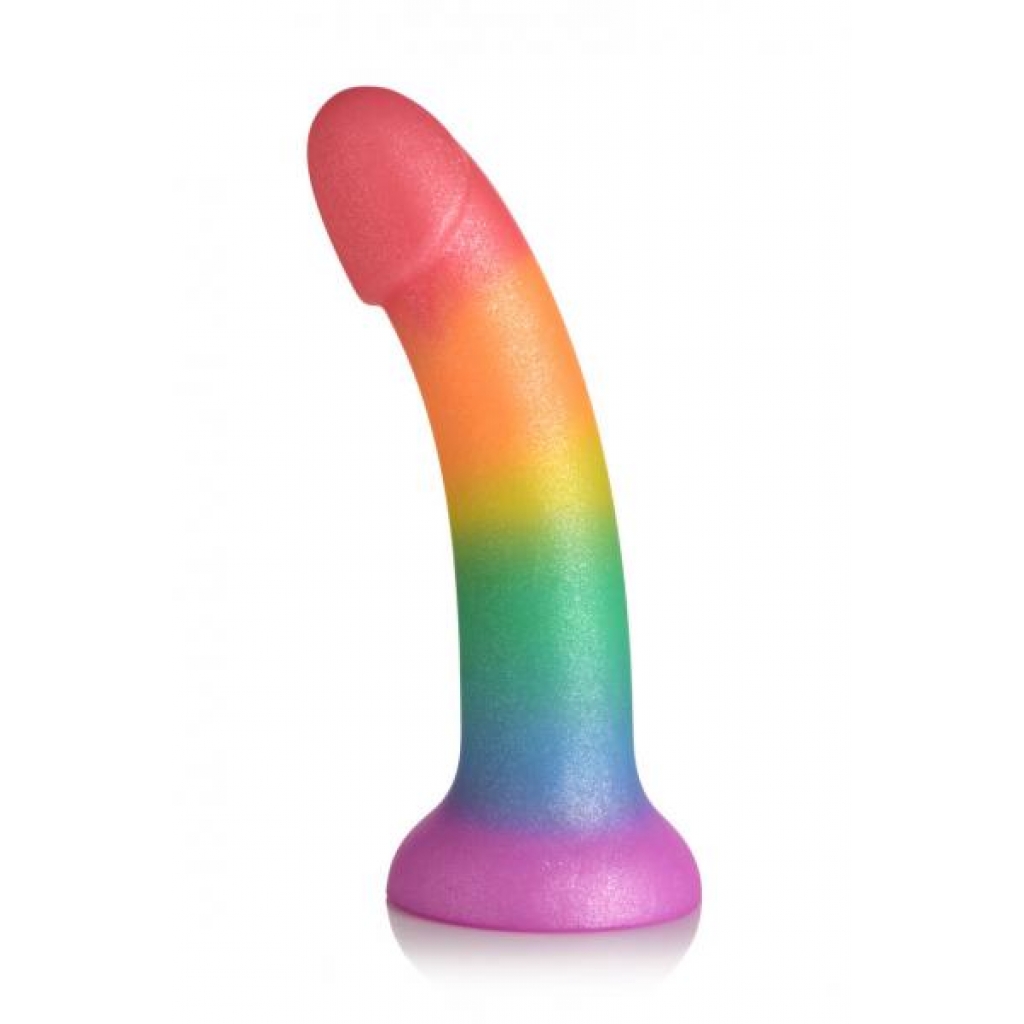 Simply Sweet 6.5in Phallic Rainbow Dildo