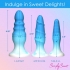 Simply Sweet Silicone Butt Plug Set - Blue