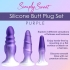 Simply Sweet Silicone Butt Plug Set