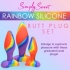 Simply Sweet Silicone Butt Plug Set - Rainbow