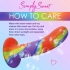 Simply Sweet Rainbow Silicone Dildo: Premium Pleasure