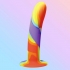 Simply Sweet Rainbow Silicone Dildo: Premium Pleasure