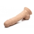 Fleshstixxx 8in Vibrating Dildo W/ Balls Medium