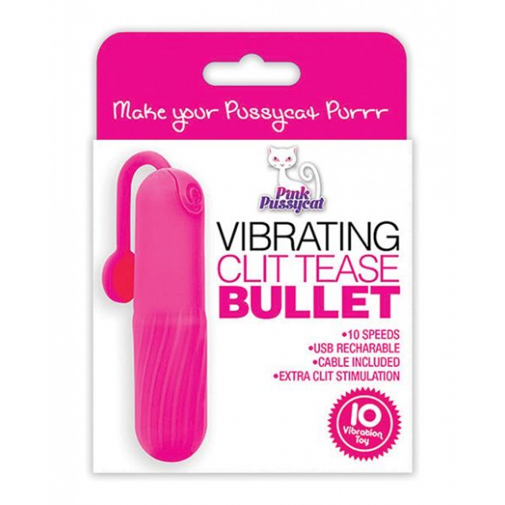 Pink Pussycat Clit Tease Bullet Vibrator