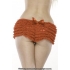 Ruffle Shorts with Back Bow - Red