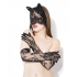 Cat Mask & Glove Set - Black O/S