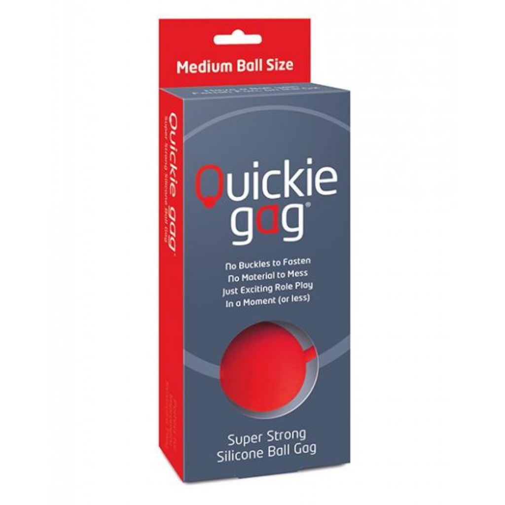 Quickie Ball Gag Medium Red: Unleash Your Desires