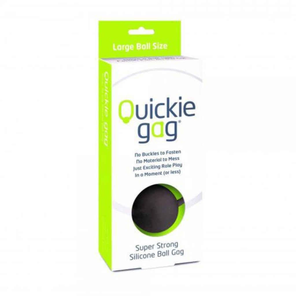 Quickie Ball Gag - Black Large