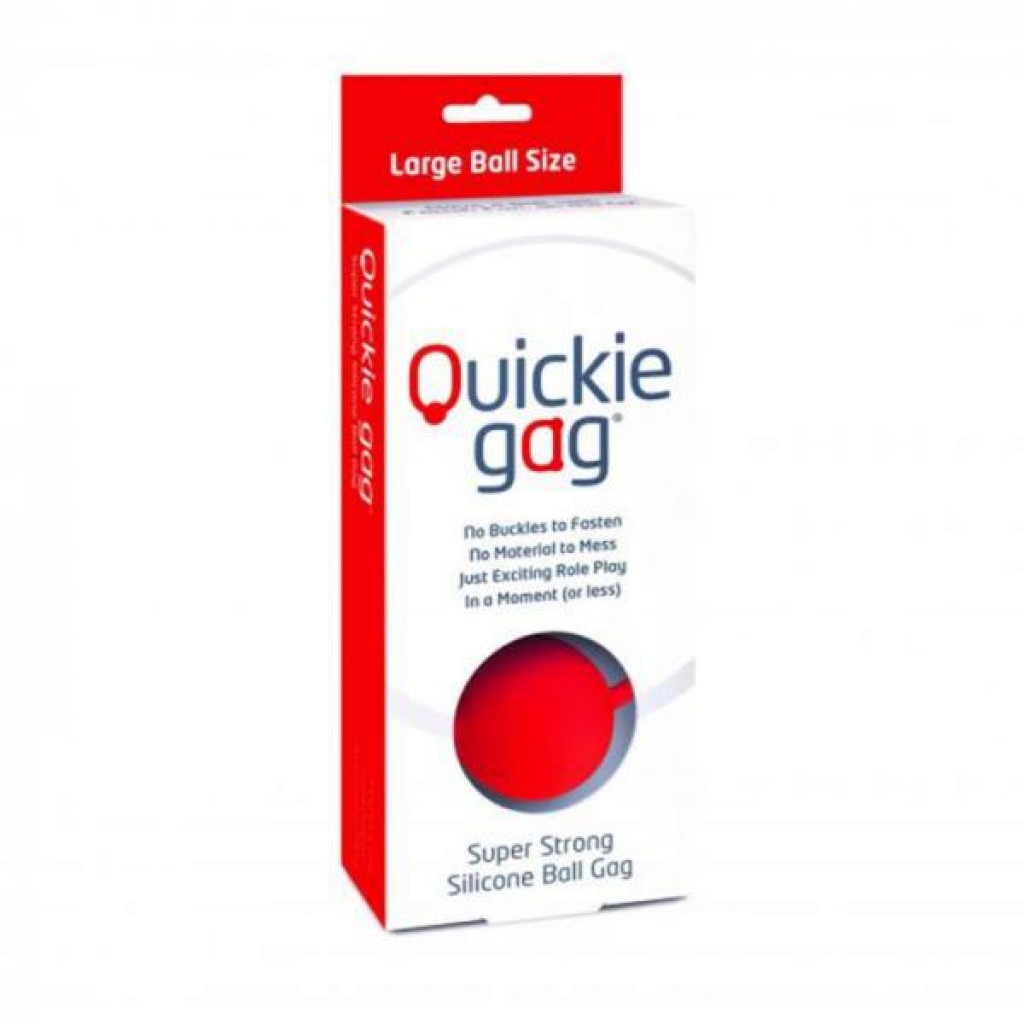 Quickie Ball Gag - Red (Large)