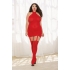 Sheer Garter Dress Red - Q/S