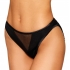 Dreamgirl Heart Back Panty with Fringe - Black Medium